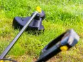 Głowica podkaszarki na trawie. Dowiedz się, jak nawinąć żyłkę do podkaszarki, by znów cieszyć się zadbanym ogrodem.