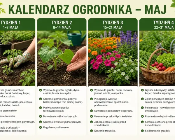 Maj to idealny czas, by siać warzywa liściaste, zioła i kwiaty. Kalendarz ogrodnika podpowiada, co siać w maju, by cieszyć się obfitymi plonami.